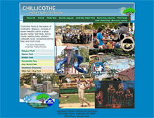 Tablet Screenshot of chillicotheparksandrec.com